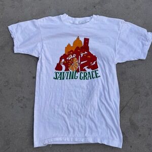Vintage Saving Grace Movie Promo T-Shirt Fruit of the Loom Single Stitch White L